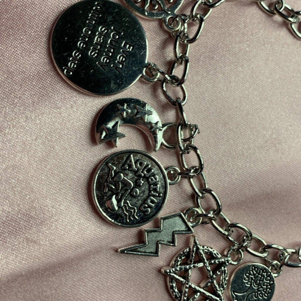 Silver Zodiac Charm Bracelet